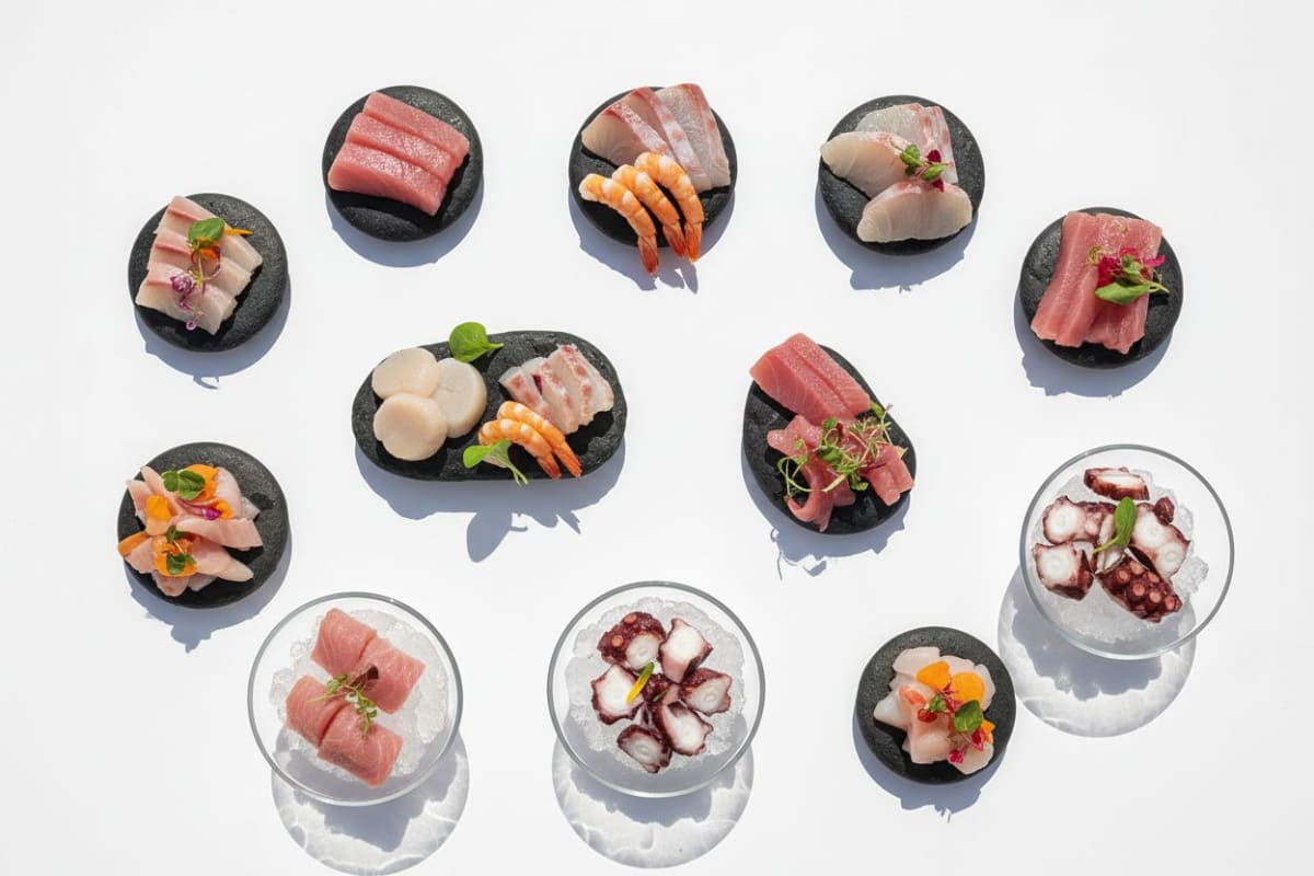 Premium sashimi-grade tuna platter